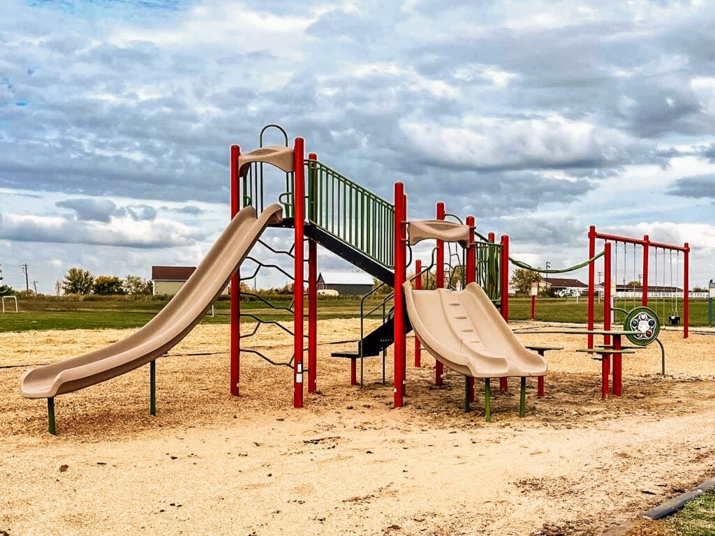 Commercial playground installation in Dayton, Ohio, by industry leader JMSC Build & Play