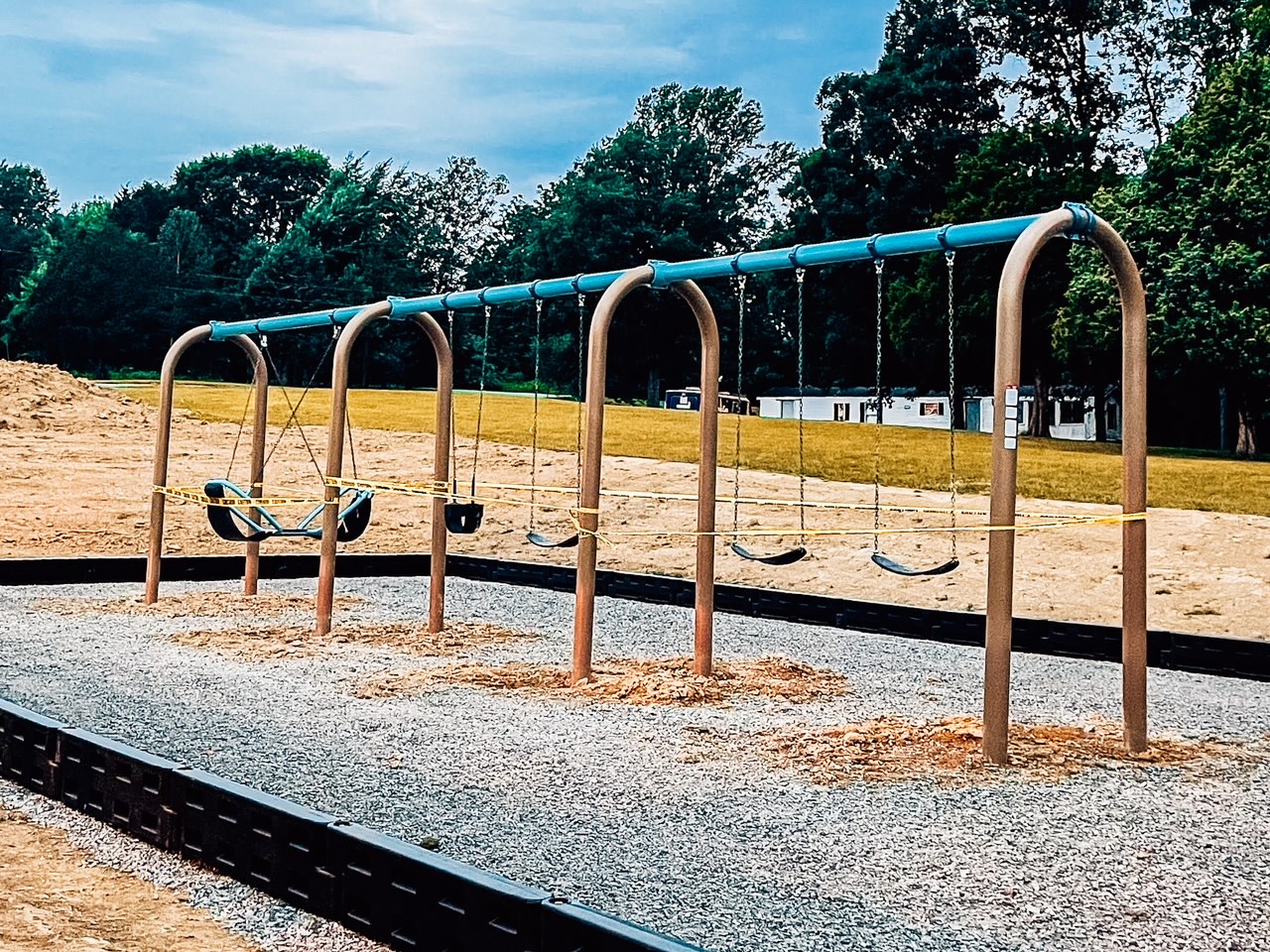 Swing set at North Vernon playground