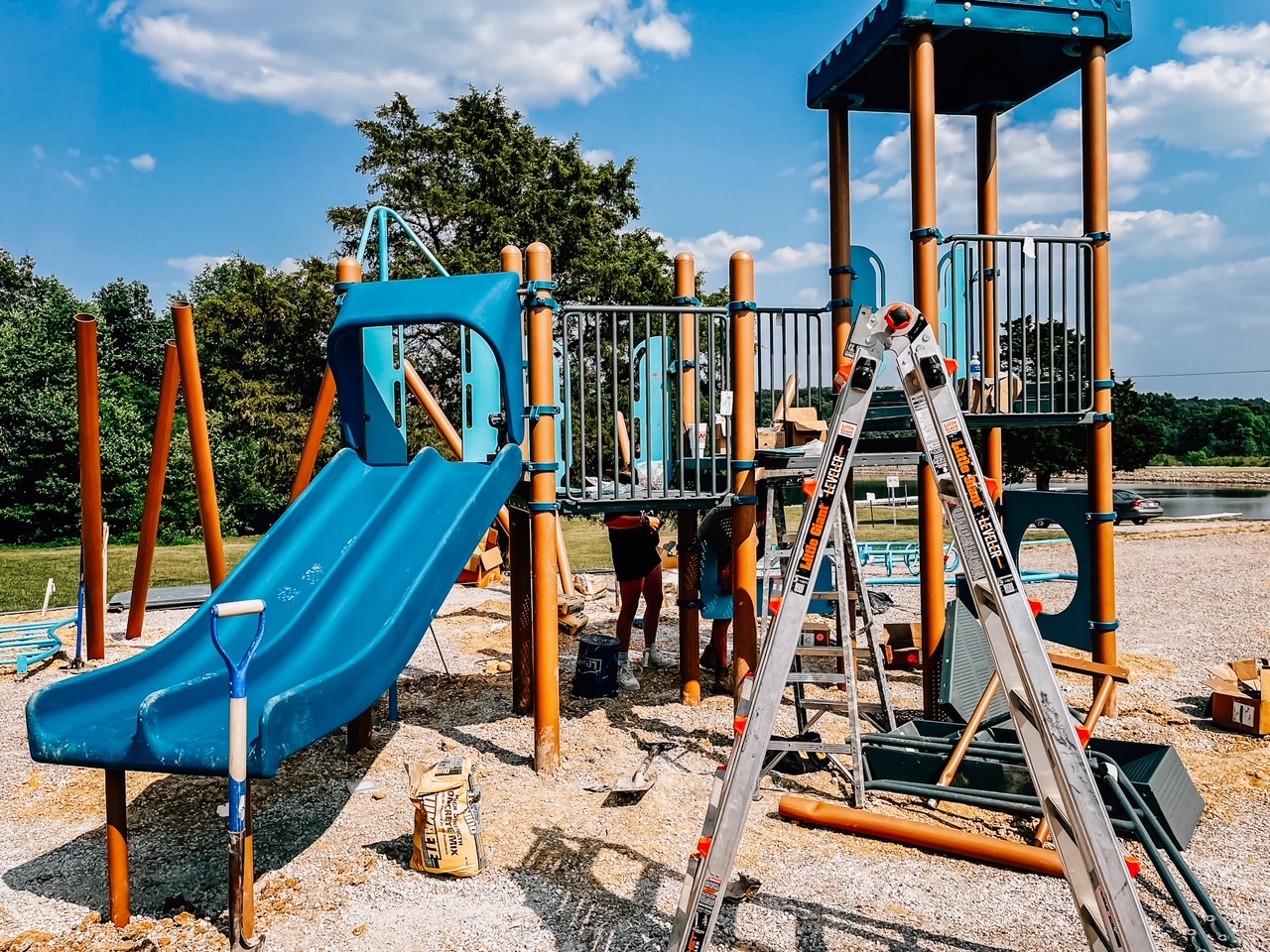 2-5 playset at North Vernon playground