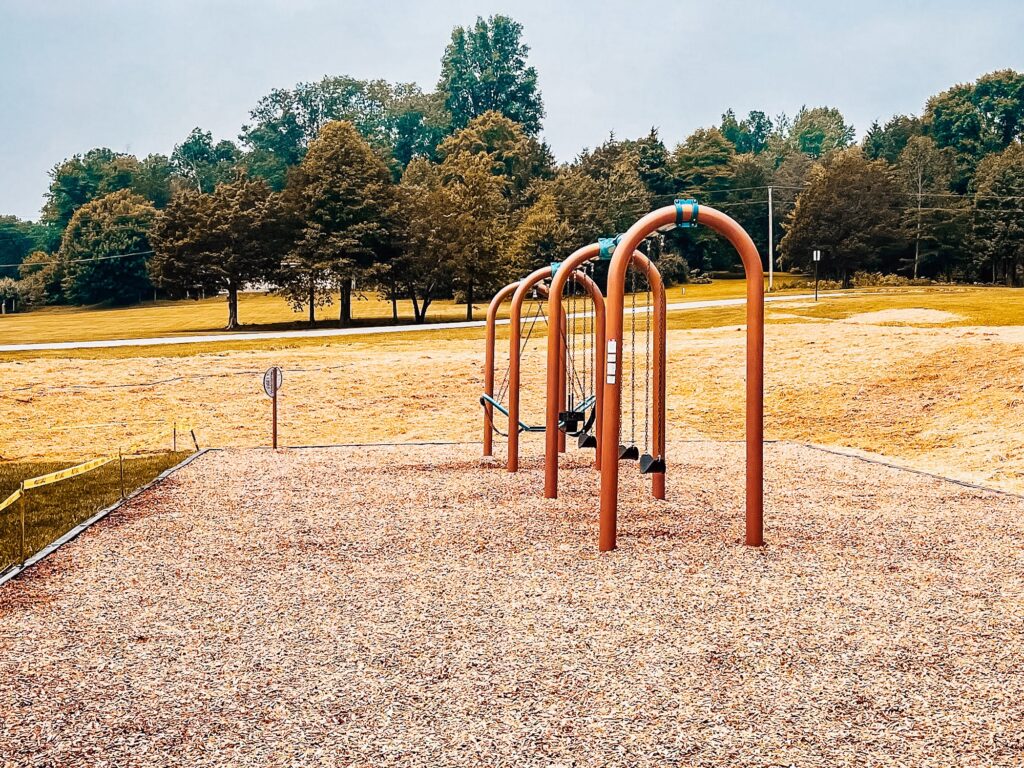 Playful playground landscape in North Vernon, Indiana, brought to life by JMSC Build & Play