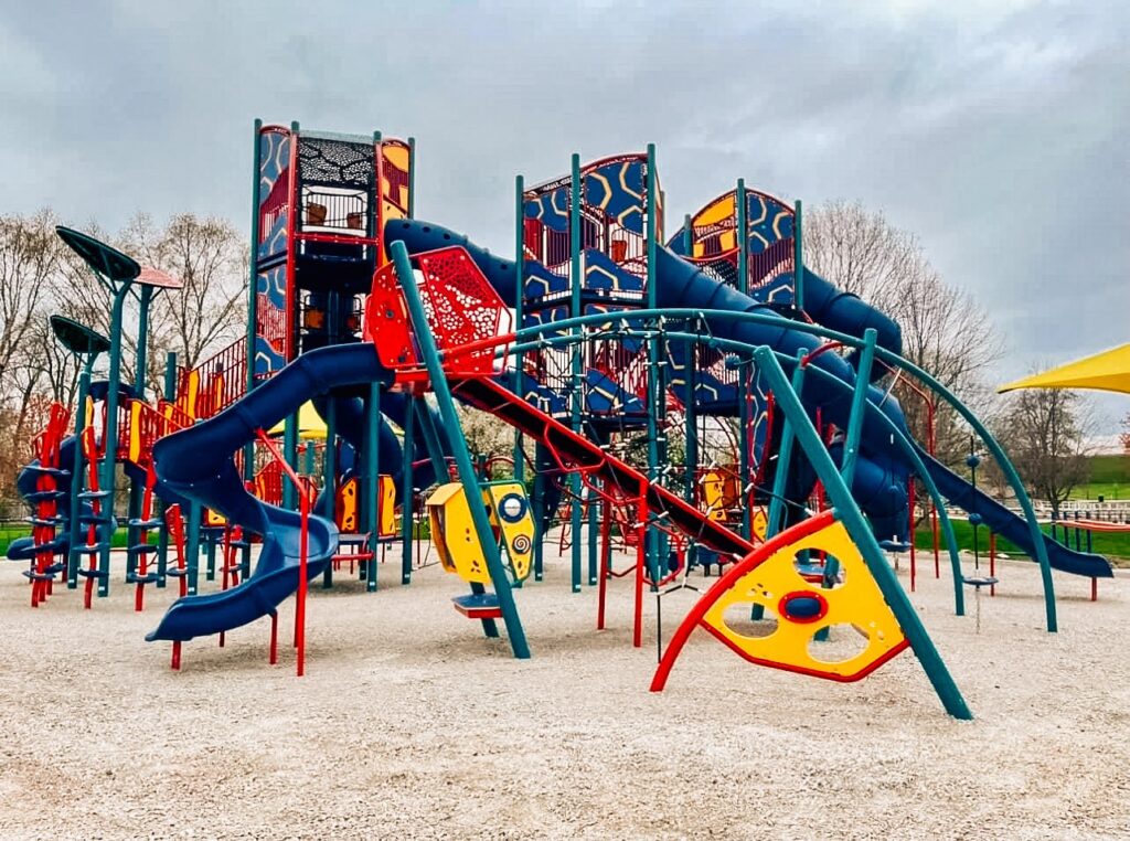 Expansive playground marvel in Lafayette, Indiana, crafted by JMSC Build & Play