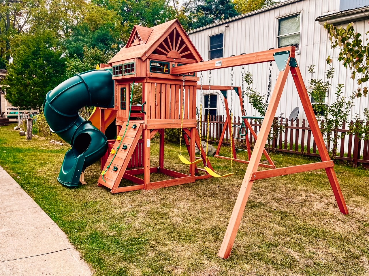 Gorilla playset installed in Indiana by JMSC Build & Play