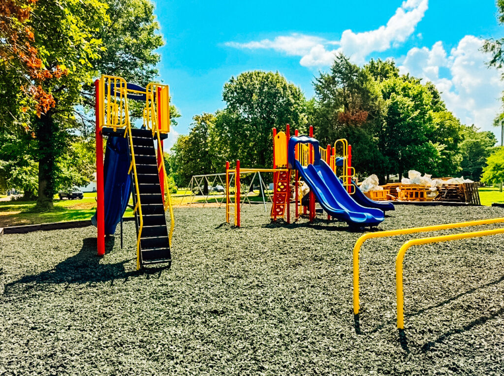 Playground balance bars for agility and coordination in Cairo, IL.