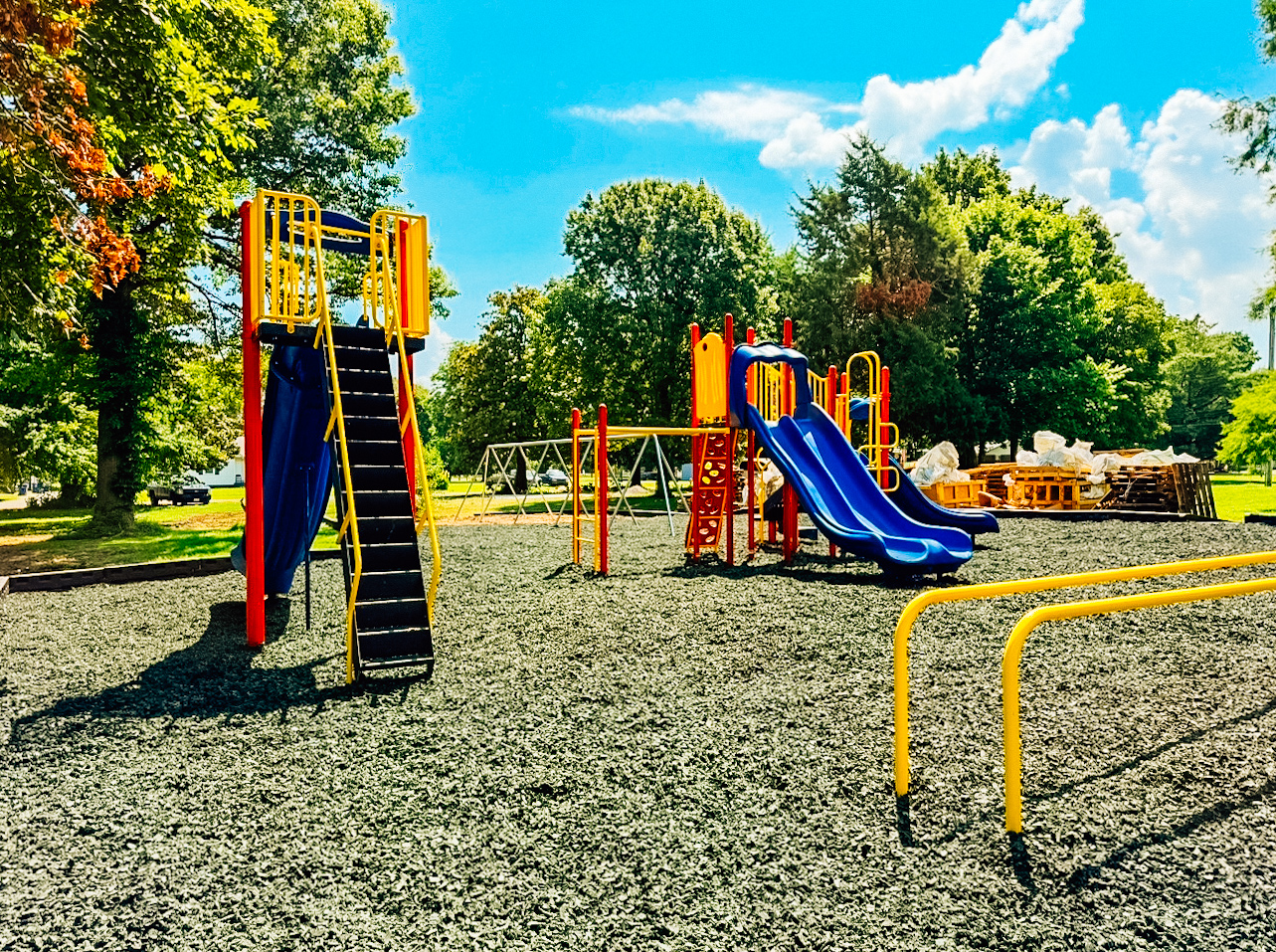 Playground balance bars for agility and coordination in Cairo, IL.